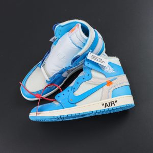 OFF-WHITE x Air Jordan 1 Retro High OG "UNC" AQ0818-148