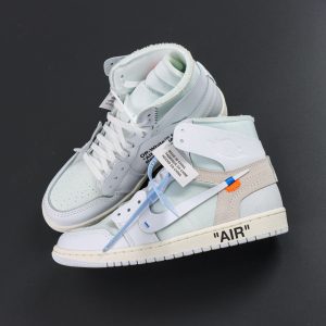 OFF-WHITE x Air Jordan 1 Retro High White the ten AQ0818-100