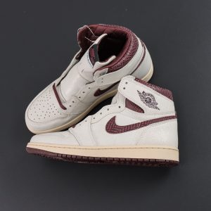A Ma Maniére x Air Jordan 1 Sail and Burgundy DO7097-100
